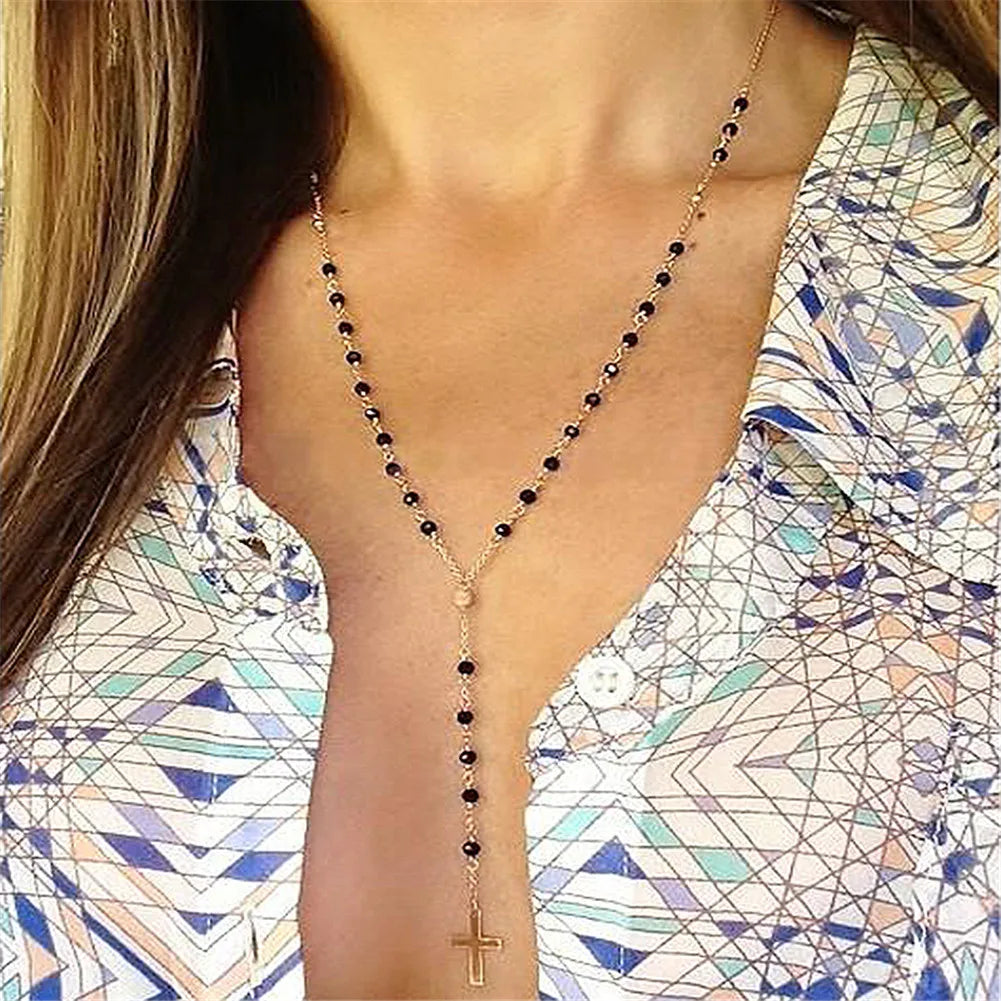Collier en croix pour femme | modèle #EJENA Ma boutique