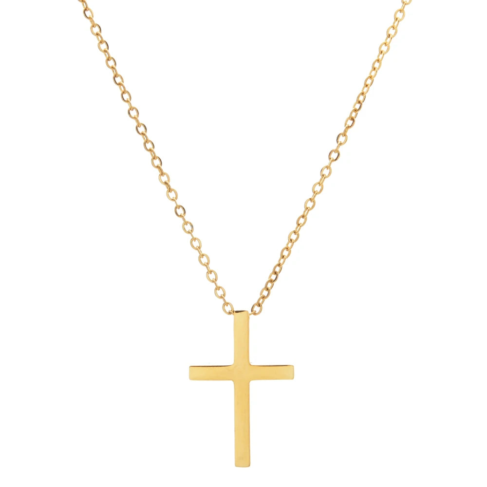 Collier en croix pour femme avec un pendentif simple