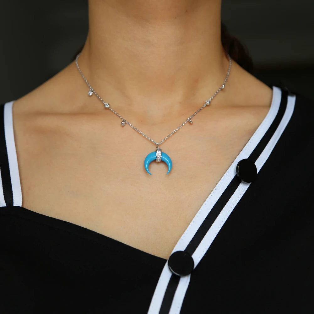 Collier bleu | modèle #TERRA Colliane