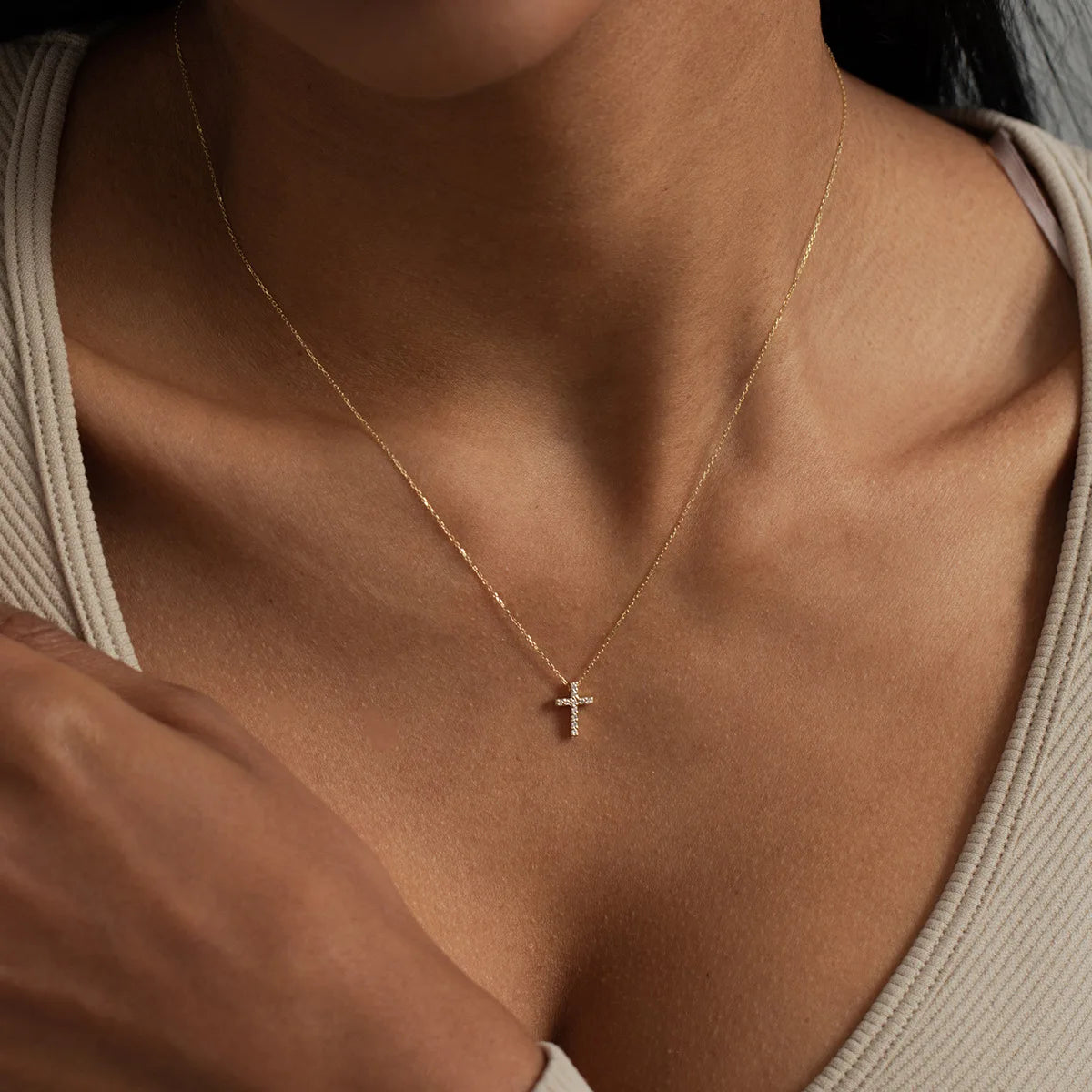 Collier en croix pour femme | modèle #FINDSI Colliane
