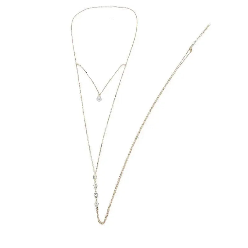 Collier de dos avec deux rangs