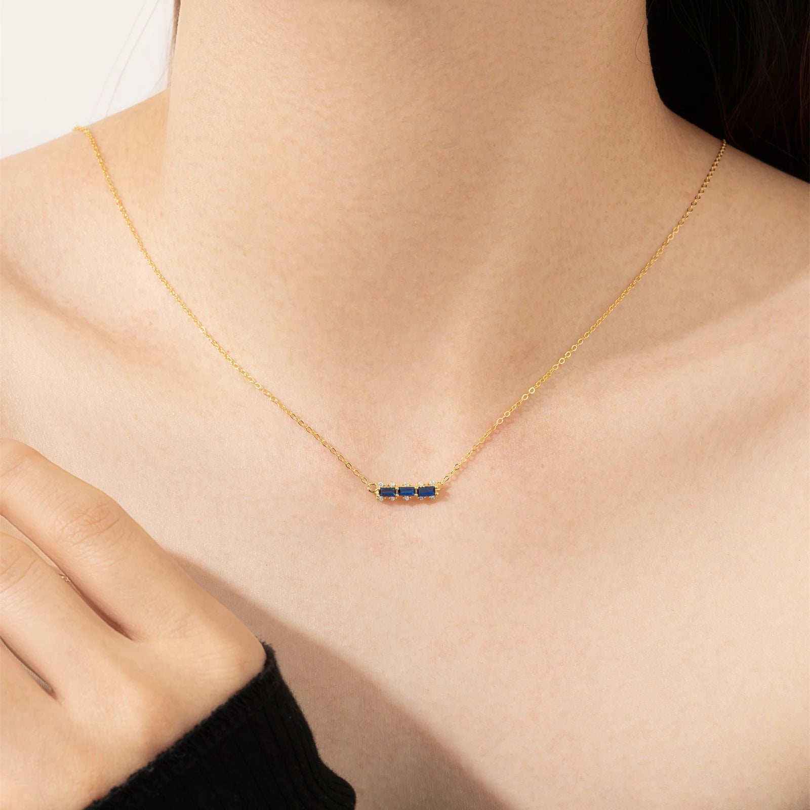 Collier bleu | modèle #LIVA Colliane