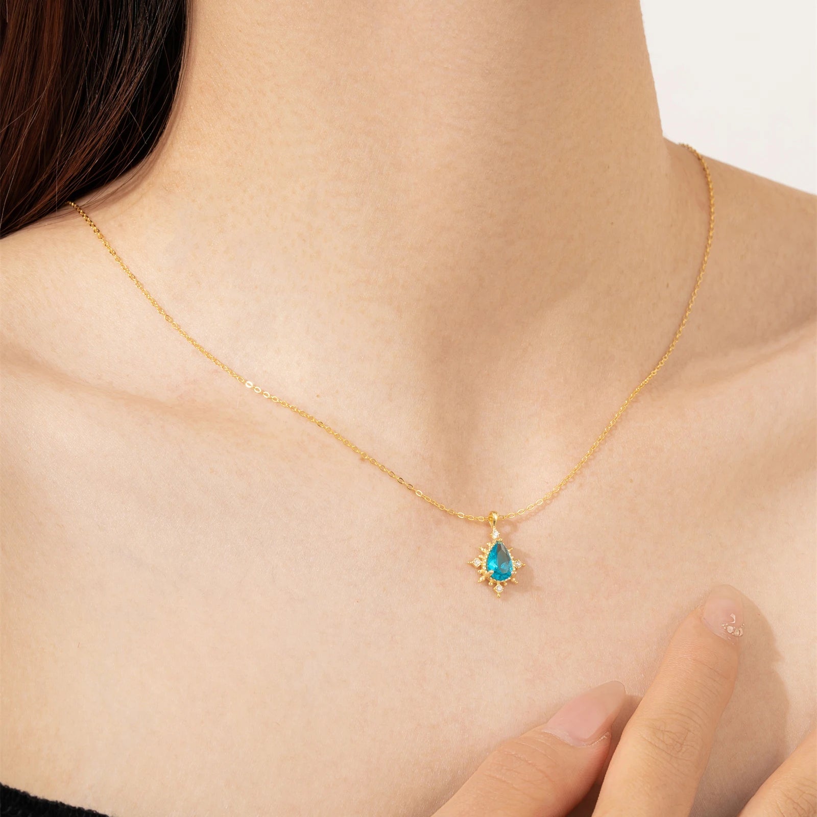 Collier bleu | modèle #TIWENNE Colliane