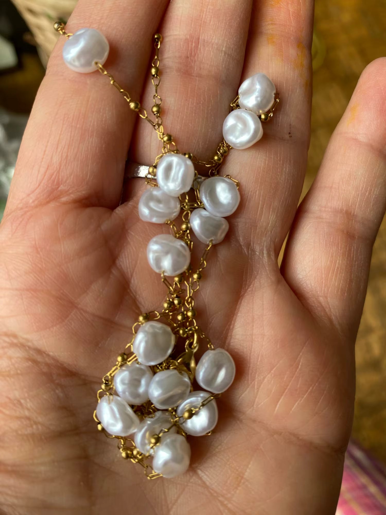 Collier blanc femme | modèle #LAGRAN Colliane
