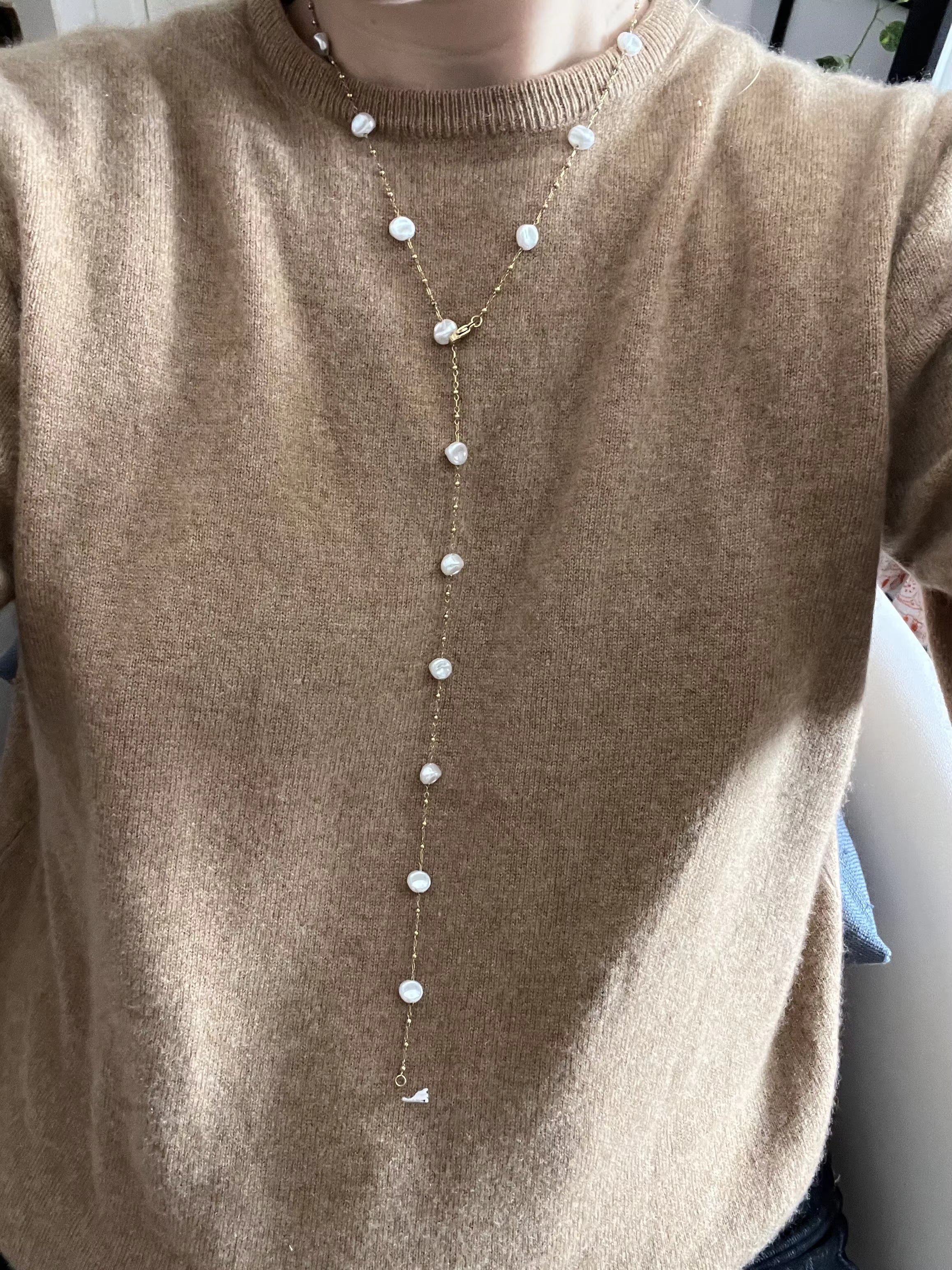 Collier blanc femme | modèle #LAGRAN Colliane