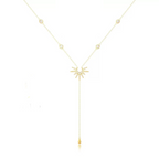 Collier en y doré et très fin 