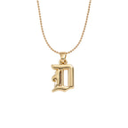 Collier lettre | modèle #GOTHIC Ma boutique