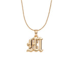 Collier lettre | modèle #GOTHIC Ma boutique