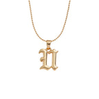 Collier lettre | modèle #GOTHIC Ma boutique