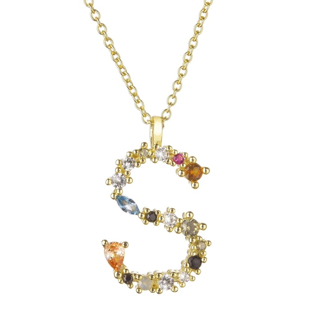 Collier lettre | modèle #LUMAL