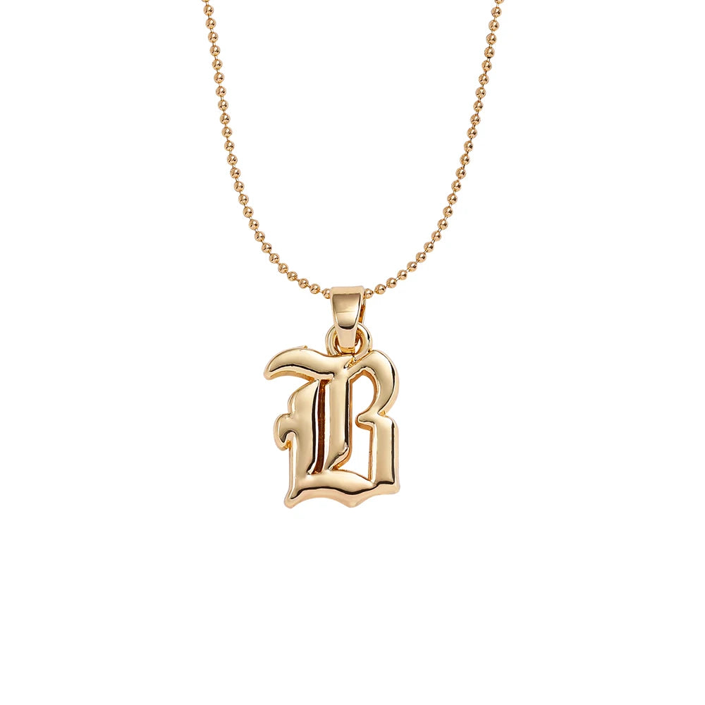 Collier lettre | modèle #GOTHIC