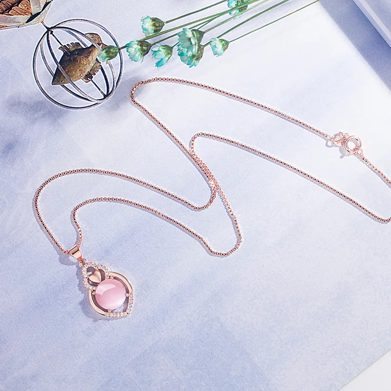 Collier rose | modèle #PINK LOVE