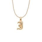 Collier lettre | modèle #GOTHIC Ma boutique