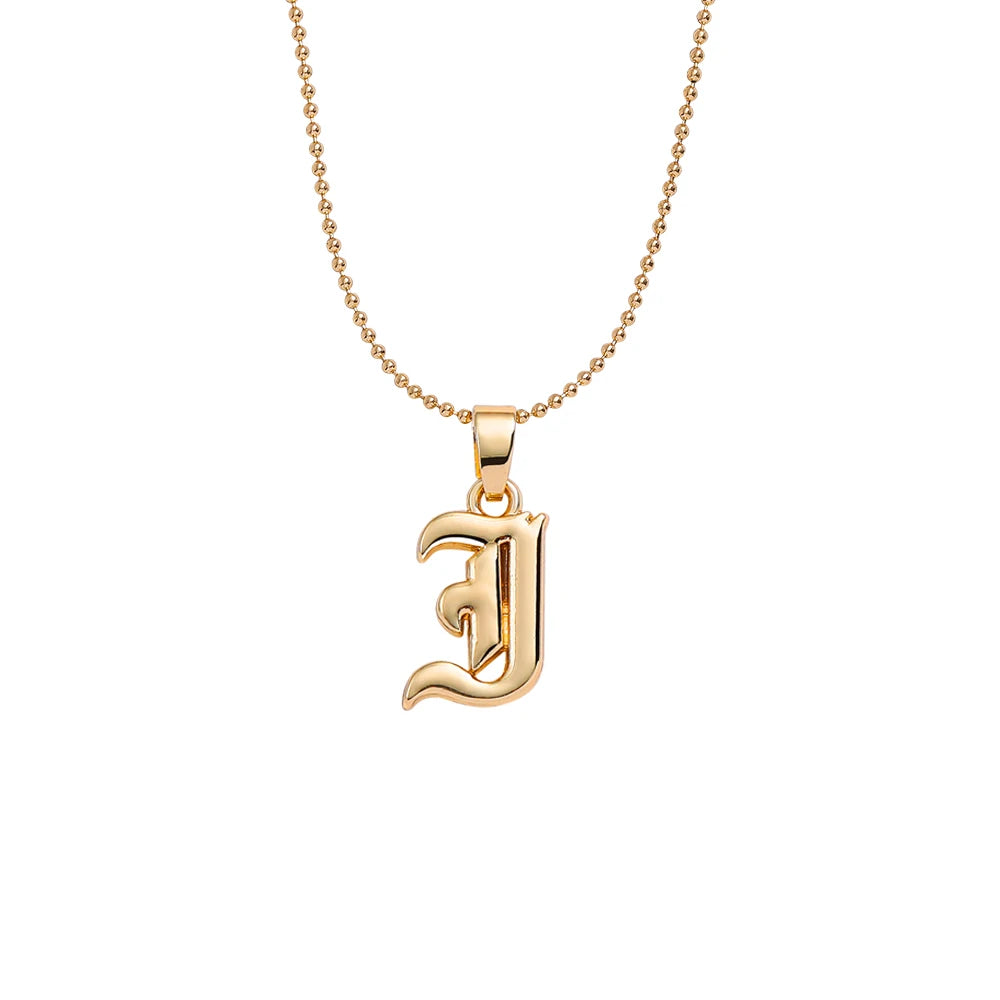 Collier lettre | modèle #GOTHIC