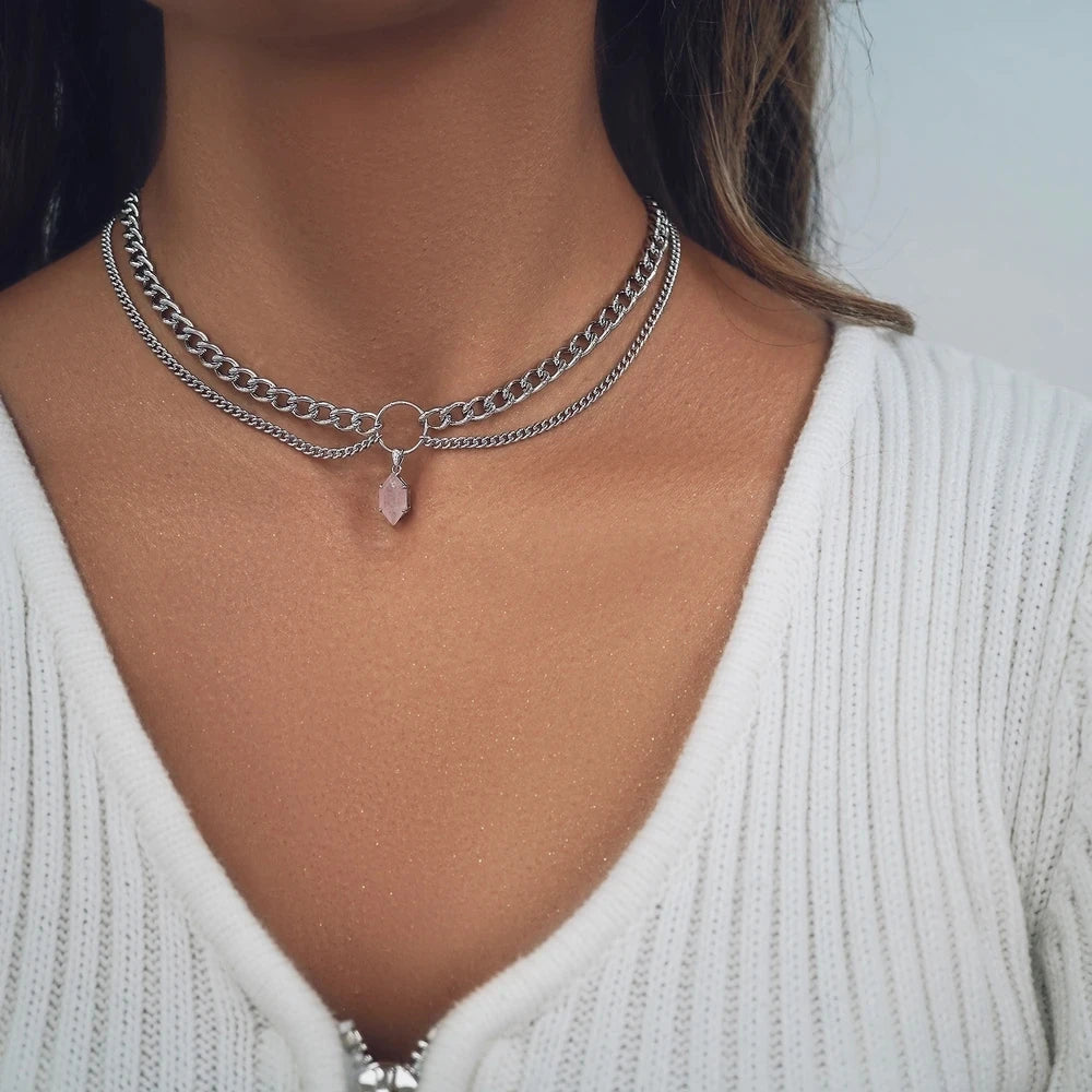 Collier multi rangs | modèle #ABEHA