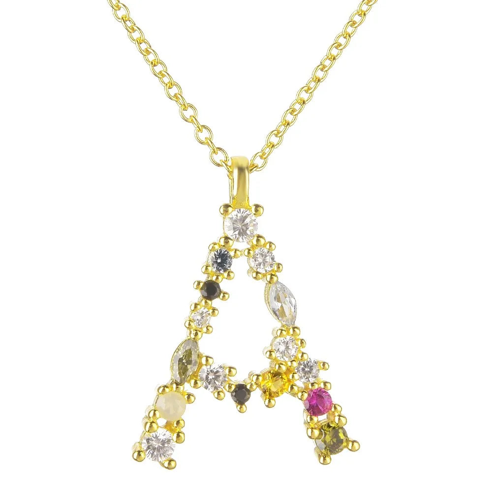 Collier lettre | modèle #LUMAL Colliane