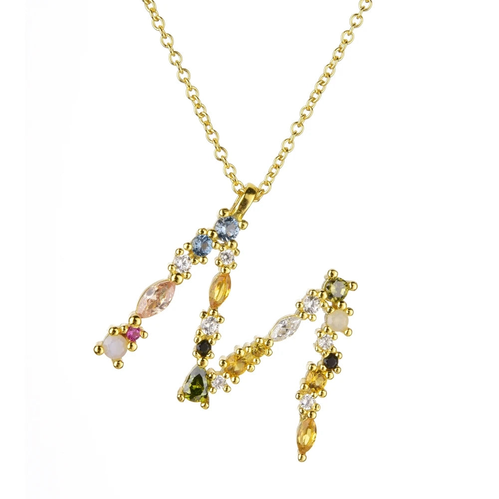 Collier lettre | modèle #LUMAL
