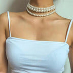 Collier blanc femme | modèle #GLORY Colliane