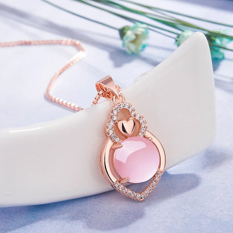 Collier rose | modèle #PINK LOVE
