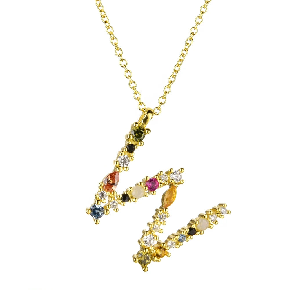 Collier lettre | modèle #LUMAL