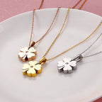 Collier acier inoxydable femme | modèle #TREFLE Ma boutique