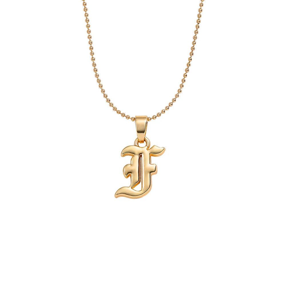 Collier lettre | modèle #GOTHIC