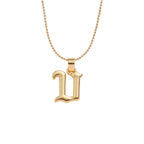 Collier lettre | modèle #GOTHIC Ma boutique