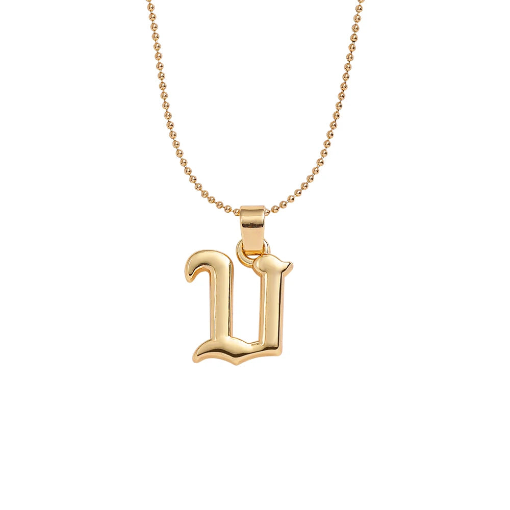 Collier lettre | modèle #GOTHIC