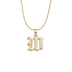 Collier lettre | modèle #GOTHIC Ma boutique