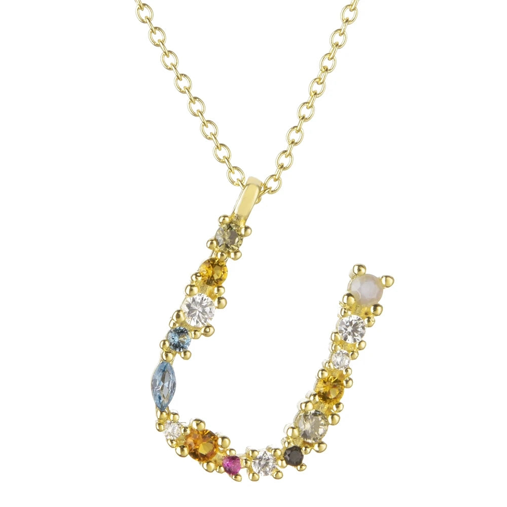 Collier lettre | modèle #LUMAL