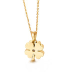 Collier acier inoxydable femme | modèle #TREFLE Ma boutique