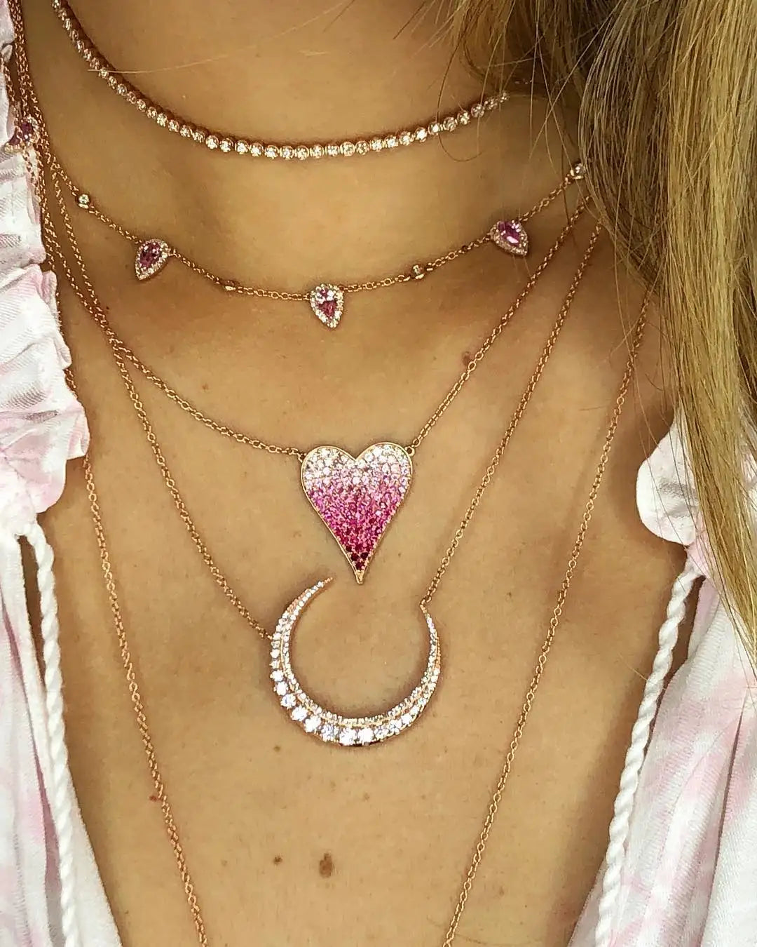 Collier rose | modèle #DIULA