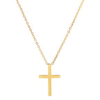 Collier en croix pour femme avec un pendentif simple 