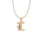 Collier lettre | modèle #GOTHIC Ma boutique