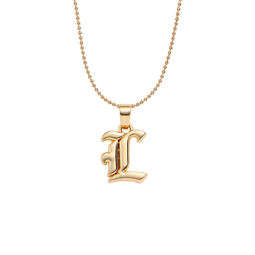 Collier lettre | modèle #GOTHIC