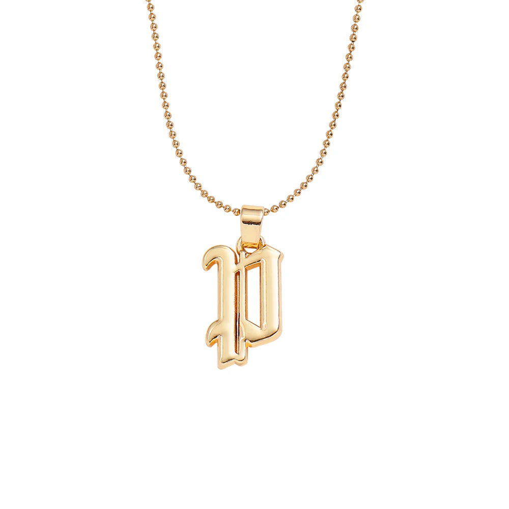 Collier lettre | modèle #GOTHIC