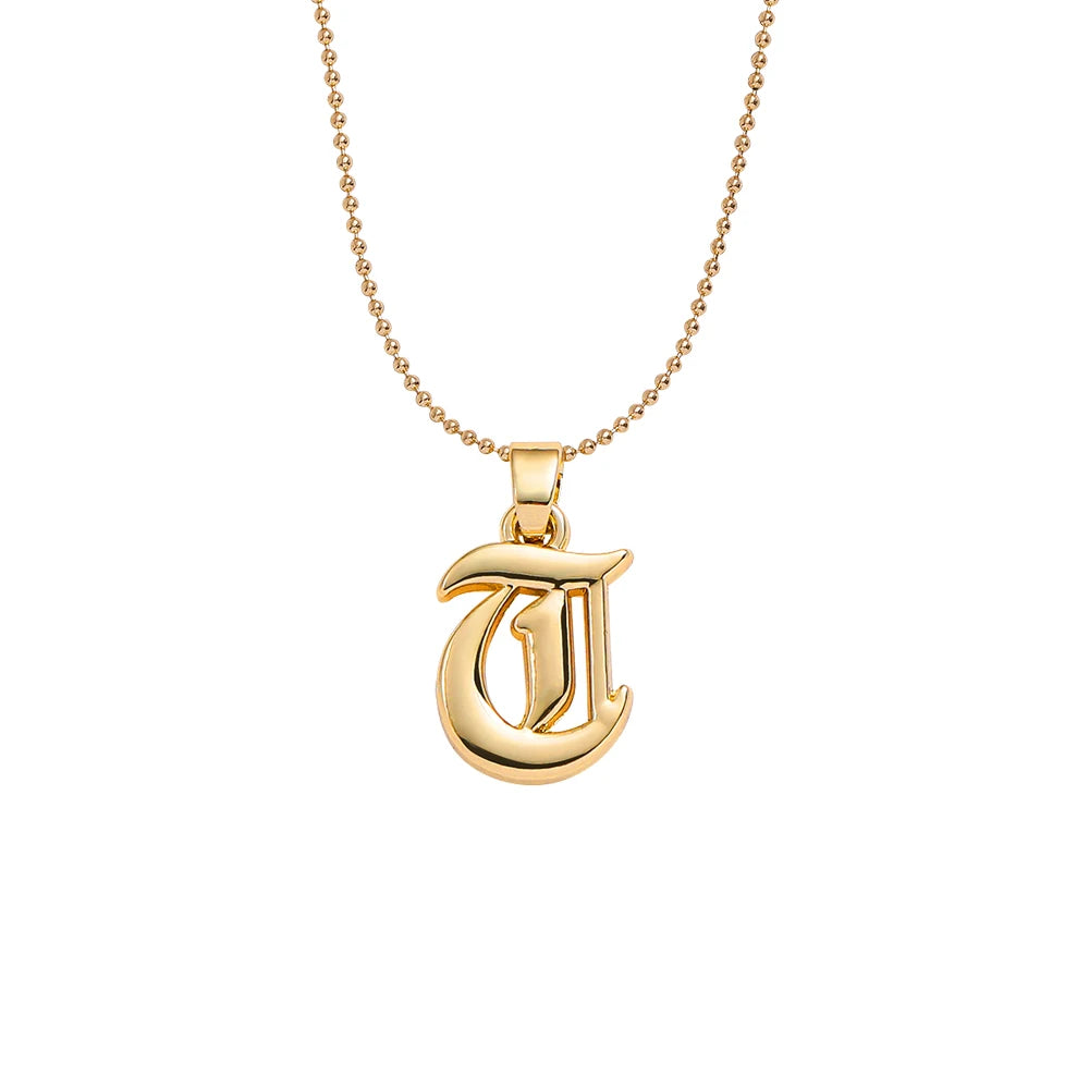Collier lettre | modèle #GOTHIC