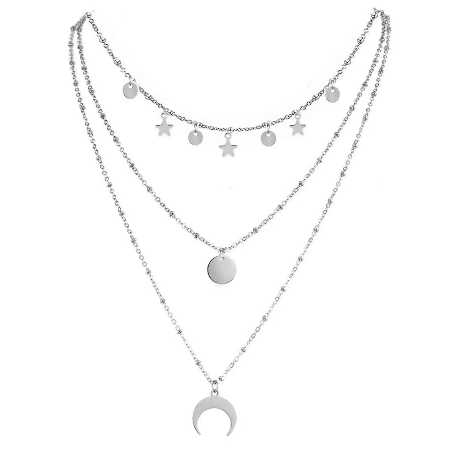 Collier multi rang | modèle #MOON