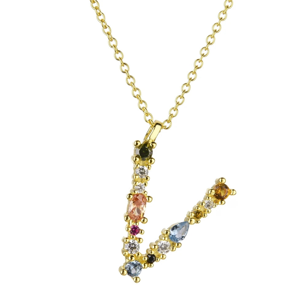 Collier lettre | modèle #LUMAL