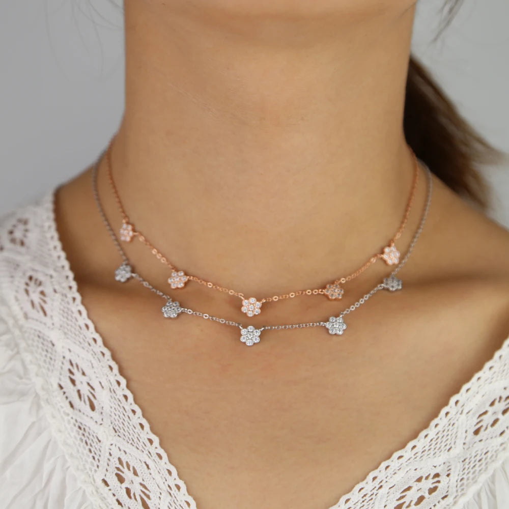 Collier fleur | modèle #BUCKET Colliane
