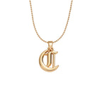Collier lettre | modèle #GOTHIC Ma boutique