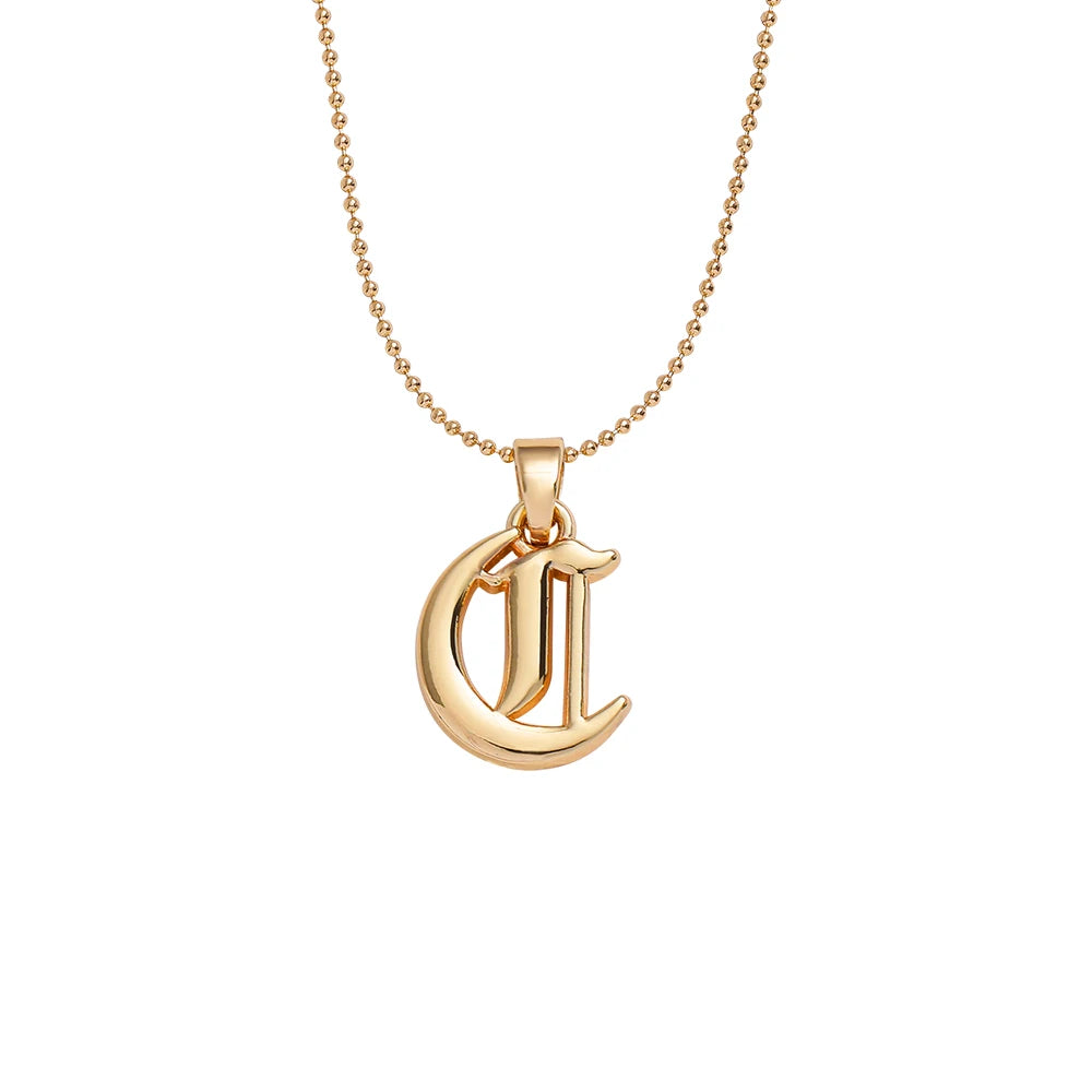 Collier lettre | modèle #GOTHIC