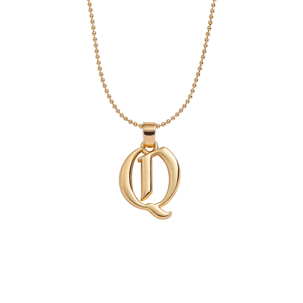 Collier lettre | modèle #GOTHIC