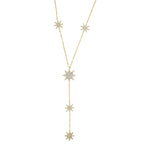 Collier en y avec des petites étoiles 