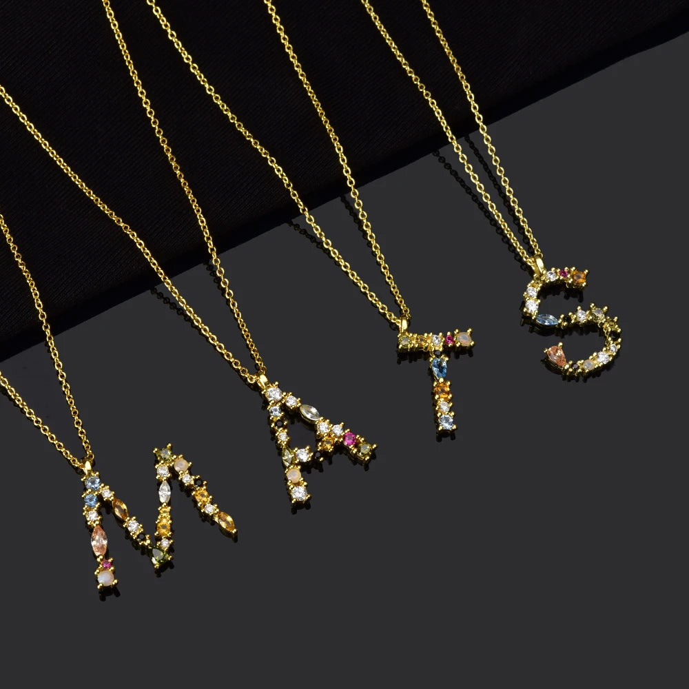 Collier lettre | modèle #LUMAL