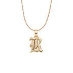 Collier lettre | modèle #GOTHIC Ma boutique