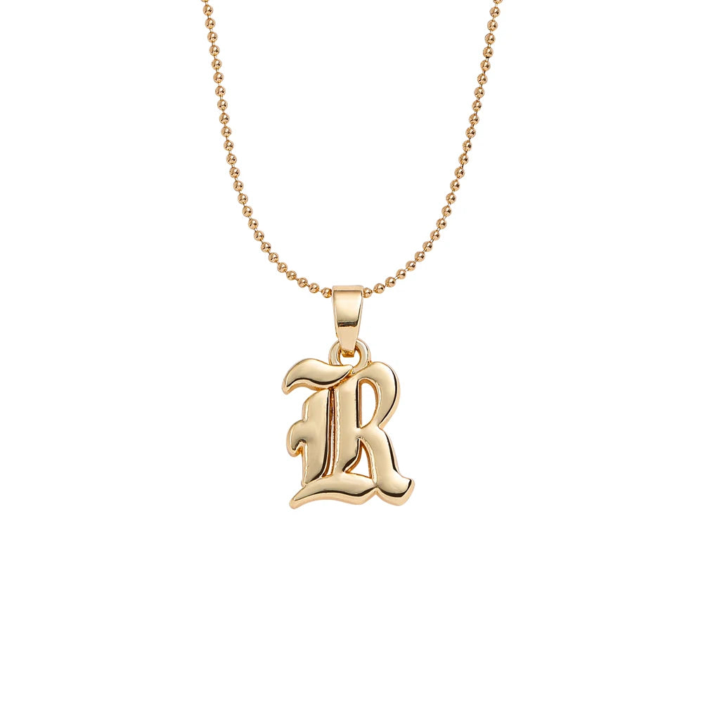 Collier lettre | modèle #GOTHIC
