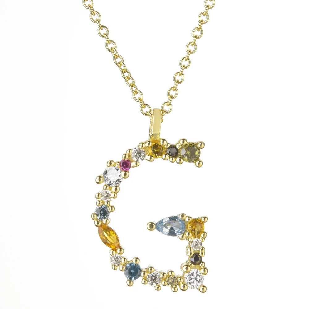 Collier lettre | modèle #LUMAL Colliane