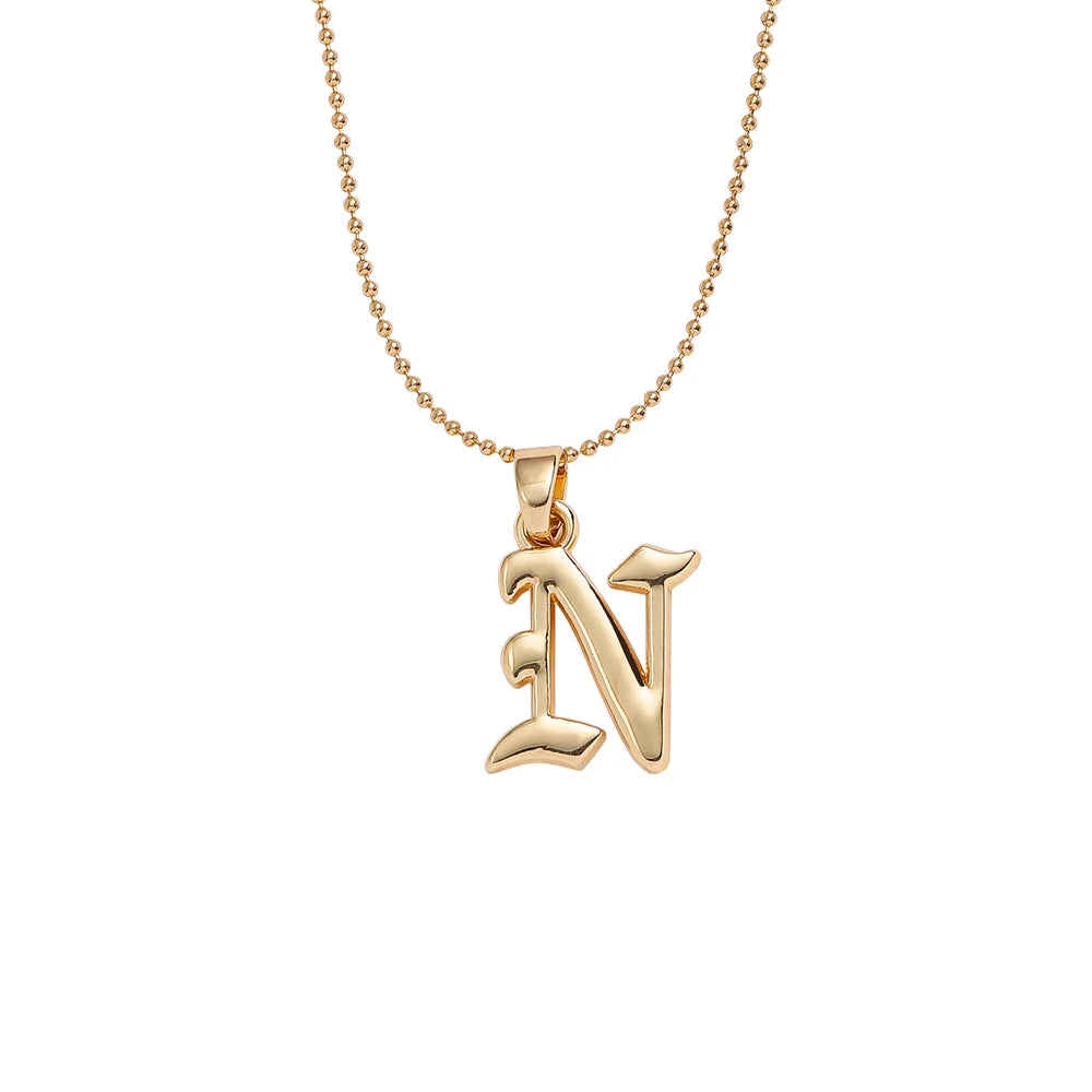Collier lettre | modèle #GOTHIC