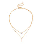 Collier multi rang avec un design minimaliste et élégant 